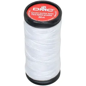 Comparateur de prix : DMC Fil à coudre épais Polyester 30 m Blanc