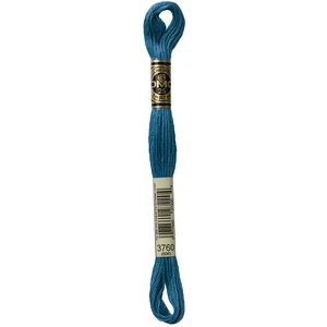DMC Fil à Broder Mouliné 117MC - couleur 3760 - Bleu pas cher