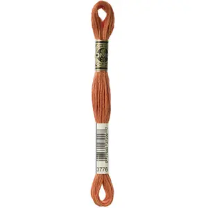 Comparateur de prix : DMC Fil à Broder Mouliné 117MC - couleur 3776 - Marron
