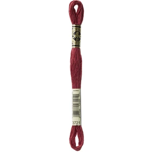 DMC Fil à Broder Mouliné 117MC - couleur 3721 - Rouge