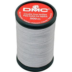 DMC Fil à coudre Polyester 500 m Gris 4847 pas cher