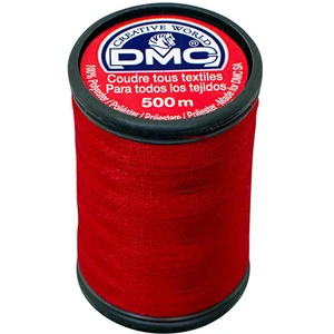 DMC Fil à coudre Polyester 500 m Rouge 4499 pas cher