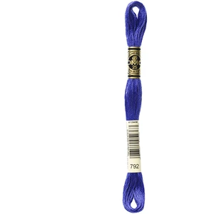 DMC Fil à Broder Mouliné 117MC - couleur 792 - Bleu pas cher