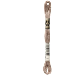 DMC Fil à Broder Mouliné 117MC - couleur 841 - Marron pas cher