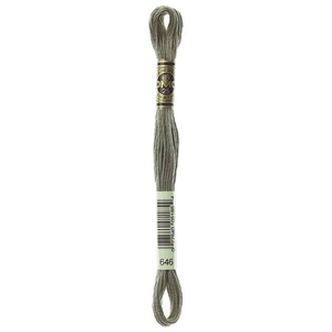 DMC Fil à Broder Mouliné 117MC - couleur 646 - Gris