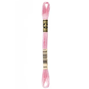 DMC Fil à Broder Mouliné 117MC - couleur 605 - Rose