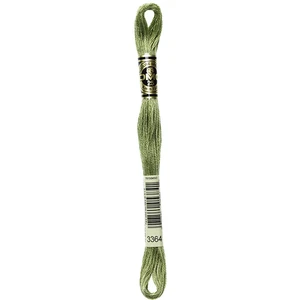 DMC Fil à Broder Mouliné 117MC - couleur 3364 - Vert pas cher