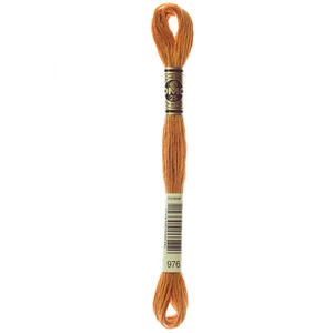 DMC Fil à Broder Mouliné 117MC - couleur 976 - Marron pas cher