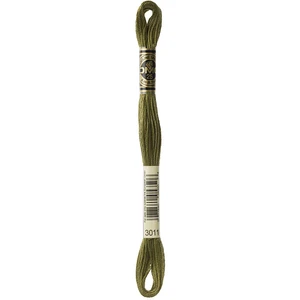DMC Fil à Broder Mouliné 117MC - couleur 3011 - Vert pas cher