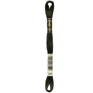 DMC Fil à Broder Mouliné 117MC - couleur 934 - Vert pas cher