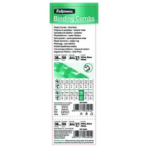 Comparateur de prix : Fellowes - 5349702 - Pack de 50 Anneaux plastiq