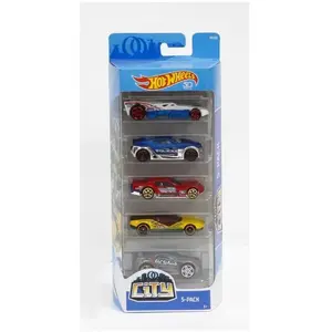 Comparateur de prix : Hot Wheels - Coffret de 5 Véhicules - Petites Voitures - 3 ans et +