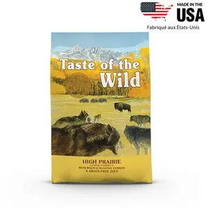Comparateur de prix : Taste Of The Wild - High Prairie Canine Bison Et Gibier Pour Chien - 2kg