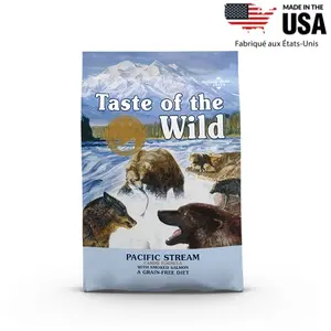 Comparateur de prix : Croquettes Chien Sans Céréales - Taste of the Wild Pacific Stream - 12,2kg