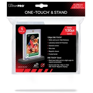 Comparateur de prix : 5 Pack One Touch 130 Pt Magnetic Holder And Stand / Ultra Pro