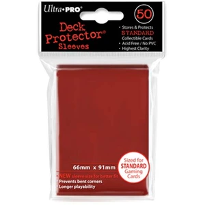 Pochettes Ultra Pro Deck Protector 66 X 91 Mm Rouge 50 Unités