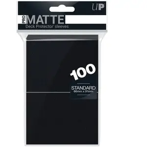 Ultra Pro 7442784515 Deck Protectors - Pro-Matte Black pas cher