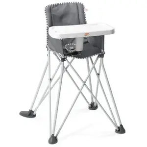 Comparateur de prix : Bright Starts Chaise haute ultra compacte Pop'N Dine Gris
