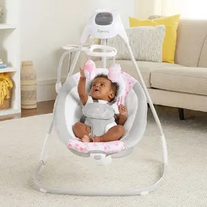 Comparateur de prix : Bright starts INGENUITY Balancelle bébé électrique pivotante 180°   Cassidy.