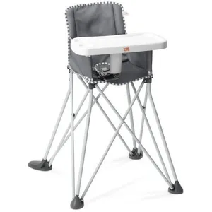 BRIGHT STARTS Chaise haute pliable Pop 'N Dine, avec Sac de transport,... pas cher