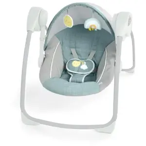 Comparateur de prix : Ity by INGENUITY Balancelle bébé Sun Valley - Auvent, 2 jouets, siège inclinable 2 positions - Gris