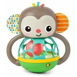 Comparateur de prix : Bright Starts - Jouet musical Oball, lumineux, flexible et durable, Singe