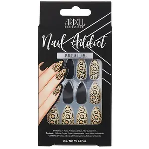 Faux Ongles Nail Addict Ardell Professional black leopardVendu parla-boutique-du-coiffeur