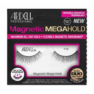 Comparateur de prix : Ardell Faux Cils Magnétiques MegaHold 110 - 1 unité : Tenue Ultra-Forte pour un Regard Intense TU