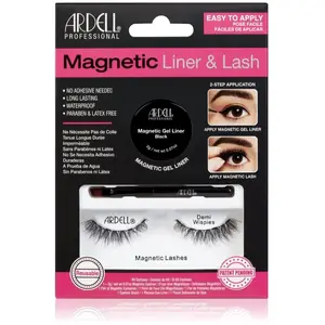 Comparateur de prix : Ardell 1pc Magnétique Liner & Lash Demi Wispies, Noir, Faux Cils