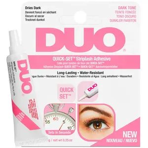 Comparateur de prix : Colle Pour Faux Cils - DUO - Quick-Set - Foncée - 7g - Résistante à l'eau