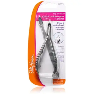 Sally Hansen Beauty Tools Nip'em Neat Pince à cuticules et repousse-cuticules classique 1/2 mâchoire