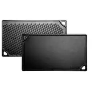 Lodge Cast Iron - Plaque cuisson en fonte 2en1, Gaz, four, barbecue