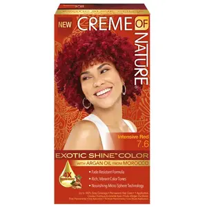 Comparateur de prix : Creme of Nature, Argan, Coloration permanente Intensive Red, teinte n°7.6