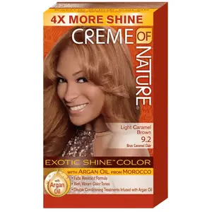 Comparateur de prix : Creme of Nature, Argan, Coloration permanente Caramel Brown, teinte n°9.2