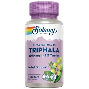 Solaray Capsules Triphala 500mg 90 Unités One SizeVendu parbikeinn