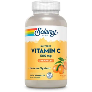 Comparateur de prix : Solaray Vitamine C 485mg 100comp à mâcher 100comp orange à mâcher