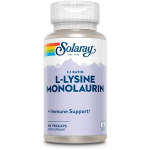 Comparateur de prix : Solaray Casquettes L-lysine & Monolaurin 60 Unités One Size