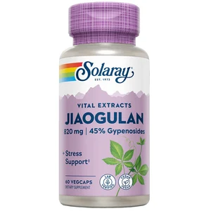 Comparateur de prix : Solaray, Jiaogulan, 820 mg, 60 gélules végétales (410 mg par capsule)
