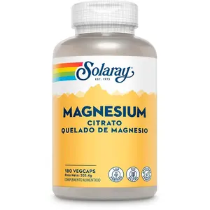 Comparateur de prix : Solaray Citrate De Magnésium 180 Unités
