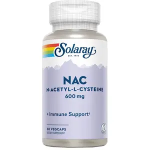 Solaray Acide Aminé 60 Gélules Nac N-acetyl-l-cysteine 600mg