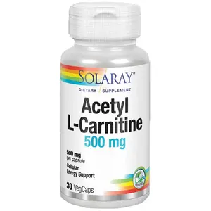 Comparateur de prix : Solaray - Acétyl L-Carnitine 30 capsules végétales de 500mg
