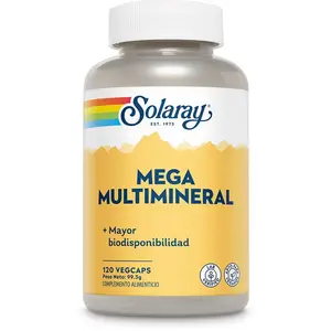 Comparateur de prix : Solaray Casquettes Mega Multi Mineral 120 Unités One Size