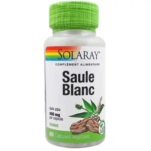 Comparateur de prix : Solaray Saule Blanc 400mg 60 Capsules