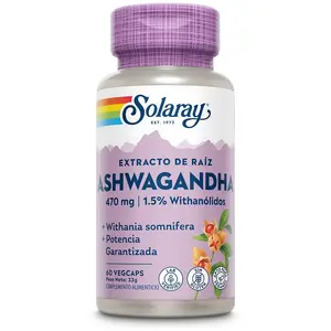 Comparateur de prix : Solaray Ashwagandha 470 mg - 60 vegcaps