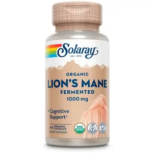 Comparateur de prix : Solaray - Fermented Lion's Mane - champignons fermentés 60 capsules