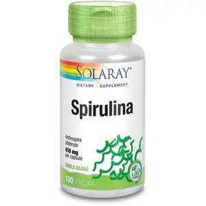 Comparateur de prix : Solaray - Spiruline 410 mg Solaray, 100 capsules