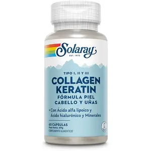 Comparateur de prix : Solaray Collagen Keratin fórmula piel cabello y uñas 60 cápsulas