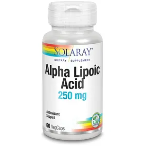 Comparateur de prix : Solaray Acide Alpha-lipoïque 250mgr 60 Unités One Size