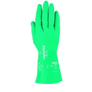 Gants AlphaTec 58-330,Nitril, vert ,Taille 8 (Par 12)Vendu parcontorion