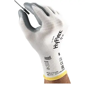 Ansell Gant HyFlex 11-800 Taille 9 blanc/gris nylon avec mousse nitrile EN 388Vendu paramazon